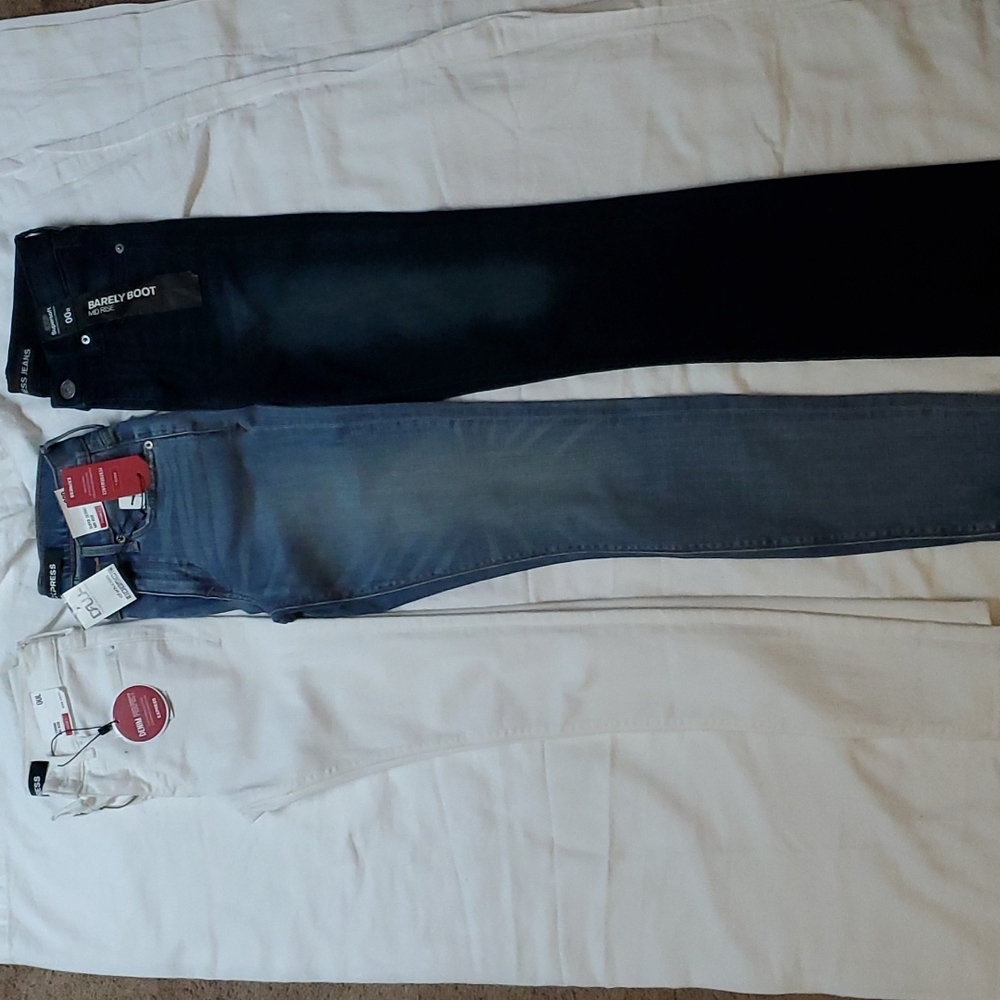 3 pair of Express jeans size 00